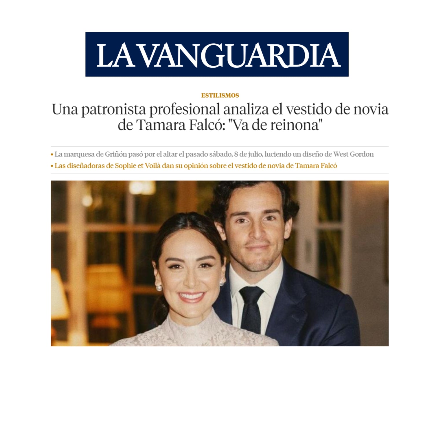 Asun Domínguez en La Vanguardia