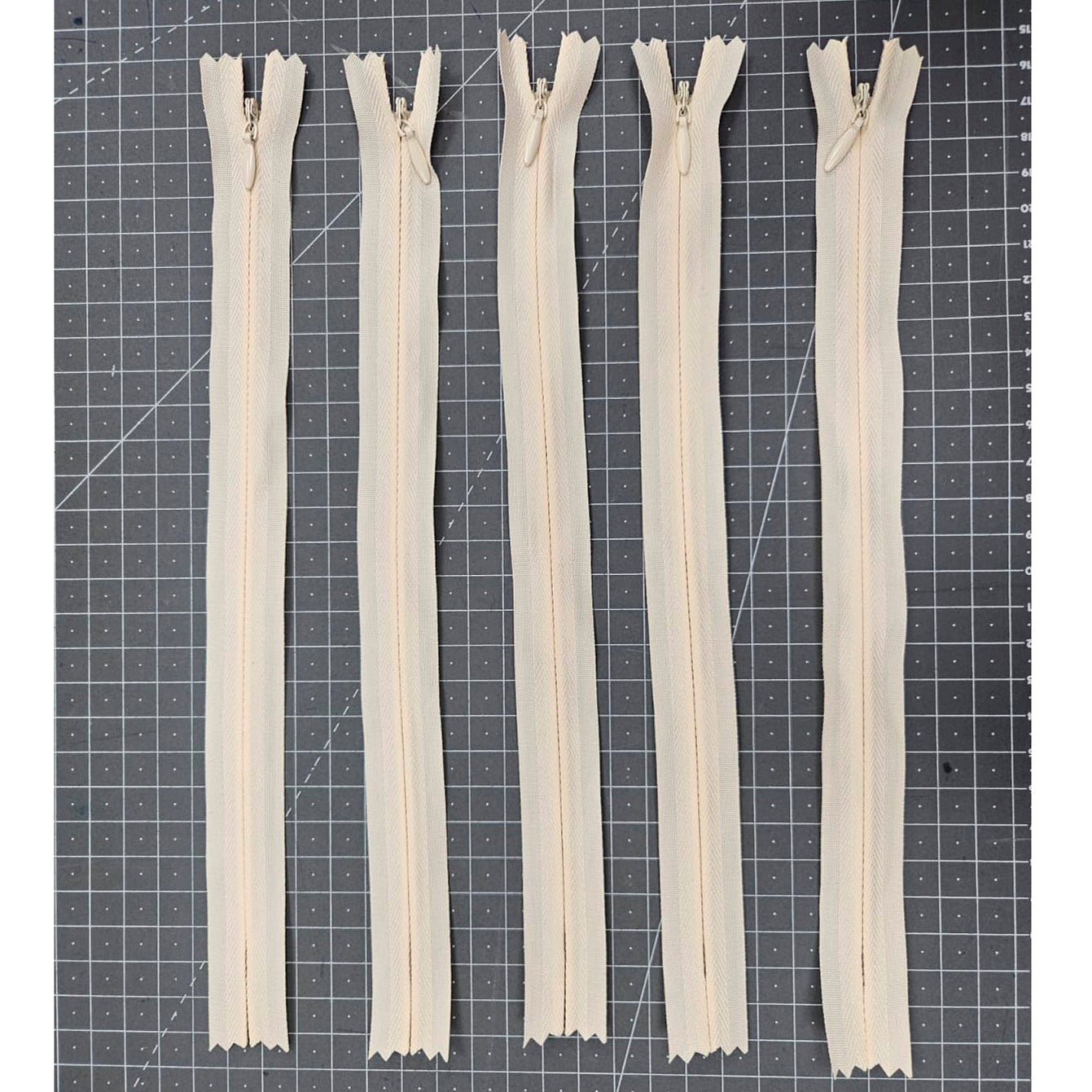 Cremallera invisible de 22 cm (Pack 5)