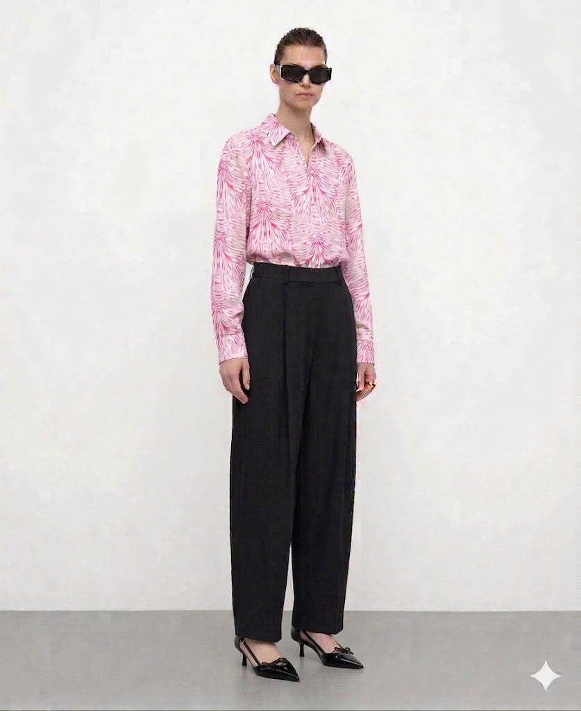 Patrón Blusa drapeada con Lazada en pdf